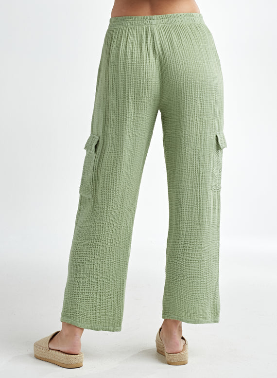 Gauze Cargo Pant